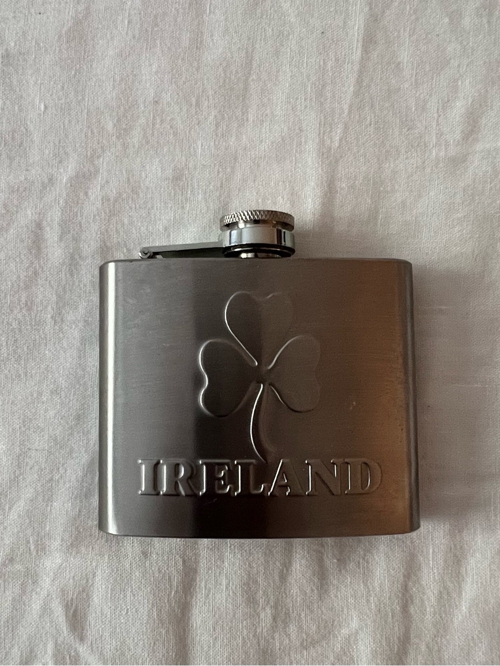 Ireland Shamrock Stainless Steel Hip Flask